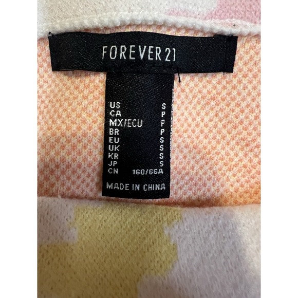 NWT Forever 21 Bodycon Knit Floral Skirt Size S - Picture 4 of 6